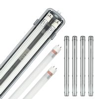 Zestaw 4xoprawa hermetyczna AQUA M 2x120 + 8xświetlówka 18W neutralna