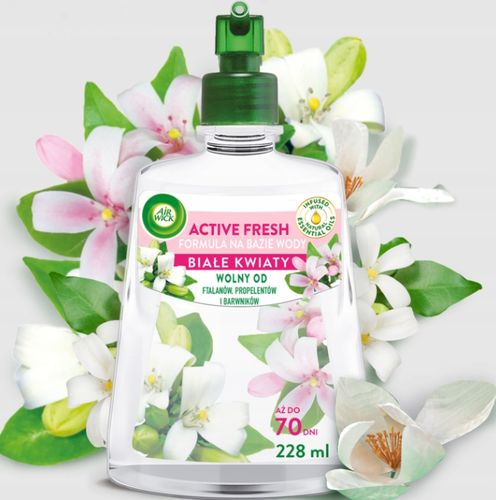 Air Wick Active Fresh Odświeżacz Powietrza WKŁAD Białe Kwiaty ZAPAS 228 ml na Arena.pl