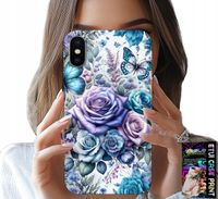 ETUI DO IPHONE XS MAX - KWIECISTE WZORY RÓŻEKWIATKI CASE + SZKŁO
