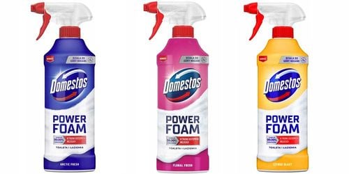 zestaw 3 x domestos power foam piana do mycia toalety i łazienki 435ml na Arena.pl