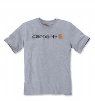 Koszulka bawełniana Carhartt Core Logo T-Shirt S/S - heather grey M