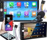 Radio Samochodowe 2DIN 7cali Android Auto Car Play BT USB AUX SD Mikrofon