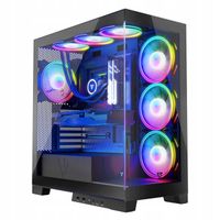 Gamingowa obudowa komputerowa MODECOM VOLCANO SPACE APEX ARGB MIDI czarny