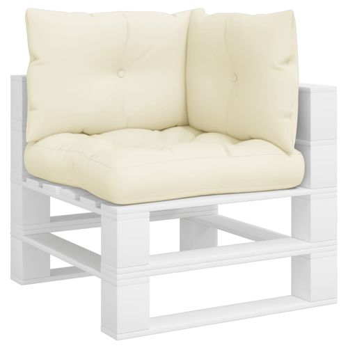 Poduszki na palety, 3 szt., kremowe, tkanina na Arena.pl