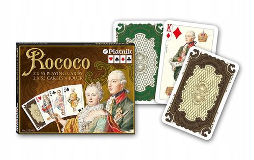 Gra w tysiąca Piatnik Rococo 2 talie, karty do gry na Arena.pl