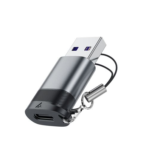 Adapter przejściówka USB-C - USB-A - szary na Arena.pl
