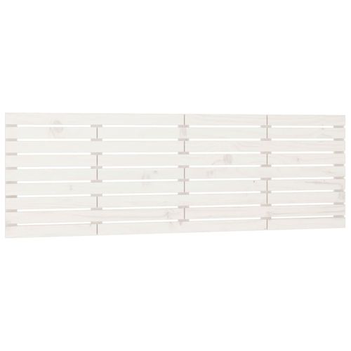 Wezgłowie łóżka, białe, 206x3x63 cm, lite drewno sosnowe na Arena.pl