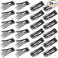 Spinki do włosów 24 szt. czarne