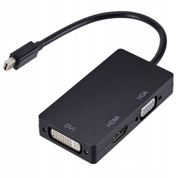 ADAPTER MINI DisplayPort DP do HDMI 4K VGA DVI MAC zdjęcie 1