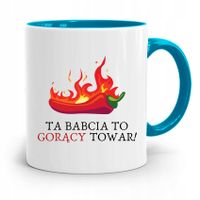 Kubek Błękitny Dzień Babci Dzień Dobry Babciu! Z Nadrukiem Ze Zdjęciem