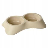 PODWÓJNA MISKA DLA PSA plastikowa 2x500 ml Ø 20 cm
