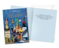 karnet Urodziny (butelki) DK-1153