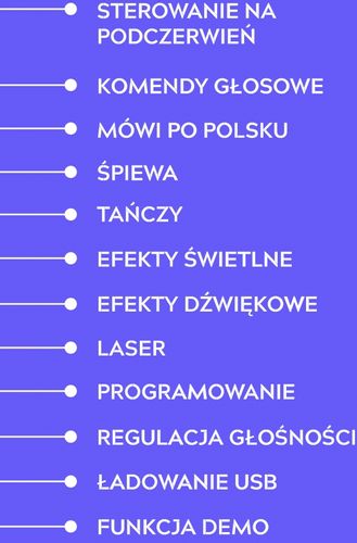 ROBOT KNABO PONAD 80 FUNKCJI ROBOT + PILOT CZARNY na Arena.pl