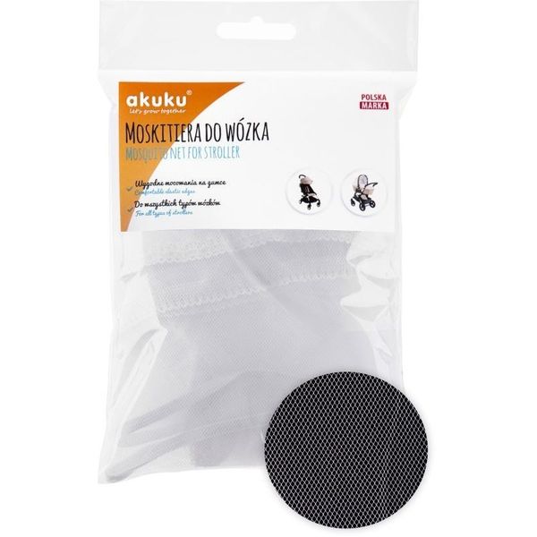 Moskitiera do wózka biała AKUKU zdjęcie 1