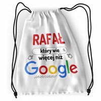 Plecak Dla Rafała Sportowy Szkolny Worek Torba Z Nadrukiem Ze Zdjęciem