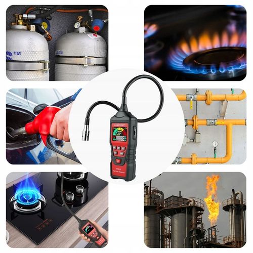 DETEKTOR WYCIEKU GAZÓW EKRAN LCD ALARM PROPAN BUTAN GAZ ZIEMNY I INNE PALNE na Arena.pl