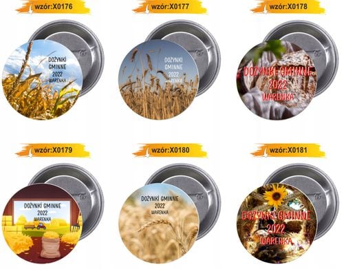 Przypinki buttony DOŻYNKI GMINNE na Arena.pl