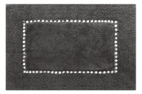Dywanik łazienkowy bawełniany z kryształkami CHIC 50X70 stalowy