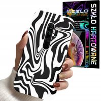 ETUI DO XIAOMI NOTE 8 PRO - ABSTRAKCJA ZEBRA MODNE WZORY DLA KOBIET +SZKŁO