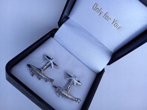 Spinki do mankietów Ryby Karp Lin dla Wędkarza na Arena.pl