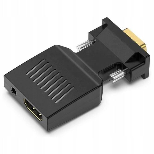Przejściówka Adapter Konwerter VGA do HDMI + Audio na Arena.pl