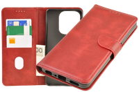 Etui portfel Wallet do Oppo A5x czerwony