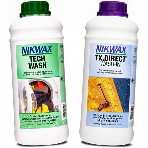 Zestaw Nikwax Tech Wash + TX Direct Wash-In 2x1l zdjęcie 1