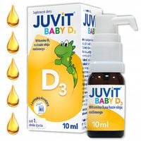 Juvit D3 Baby Witamina D3 dla niemowląt 10ml z pompką