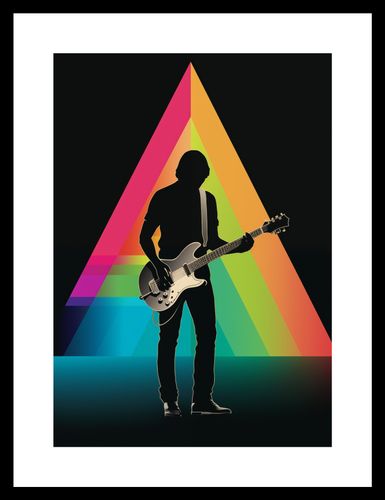 Plakat 21x29,7cm Pryzmat przez Gitarę na Arena.pl