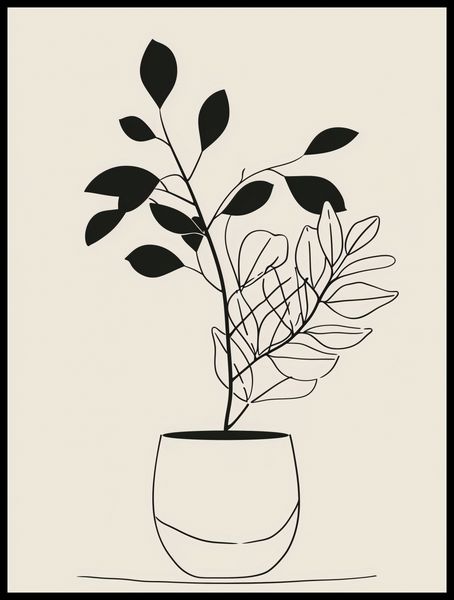 Plakat 60x80cm Prostota Doniczki zdjęcie 2