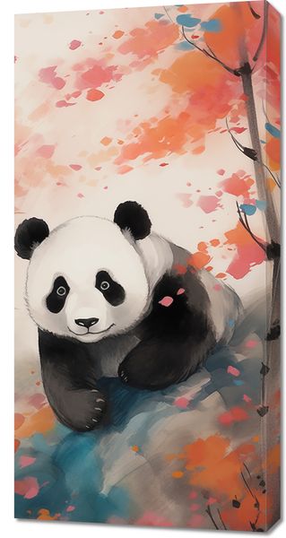 Obraz 50x100cm Panda wśród Klonów zdjęcie 1
