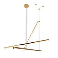 Kaskada LAMPA wisząca TRIO P0426D Maxlight nowoczesny zwis LED 36W 3000K listwy złote