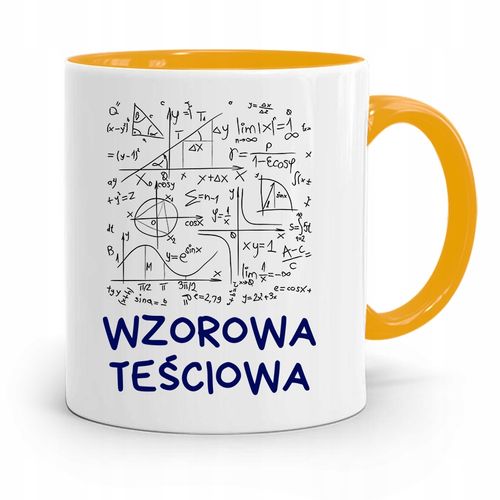 Kubek Żółty Teściowej Mamy Wzorowa Teściowa Z Nadrukiem Ze Zdjęciem na Arena.pl