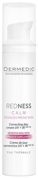 DERMEDIC REDNESS Krem korygujący na dzień UV + IR zdjęcie 2