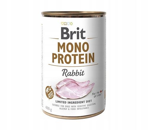 BRIT MONO PROTEIN RABBIT 6x400g karma mokra na Arena.pl