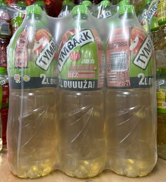 Tymbark napój jabłko-brzoskwinia 2l PET - karton zdjęcie 1