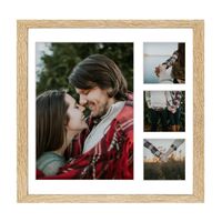 Ramka na 4 zdjęcia Hekla 40x40x4 MDF galeria sonoma jasna 1szt.