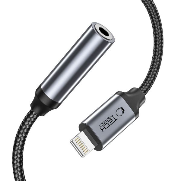 Adapter przejściówka iPhone Lightning - mini jack 3.5mm - czarny zdjęcie 2