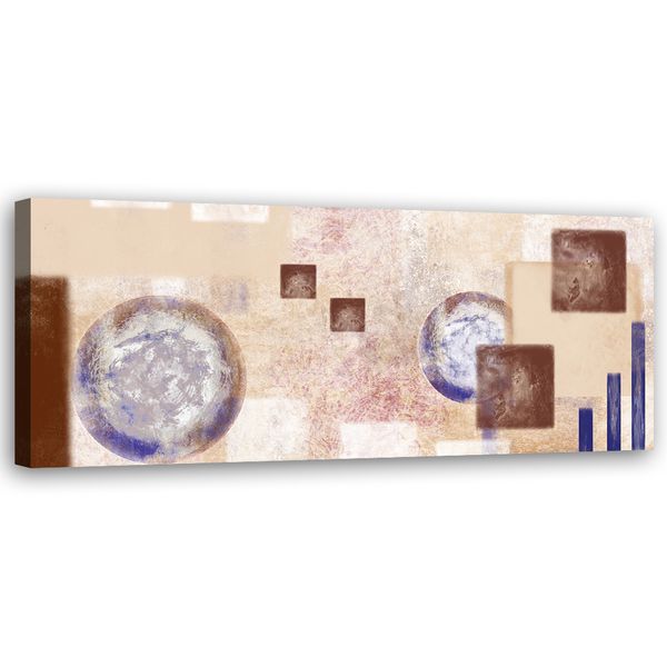 Obraz na płótnie, Abstrakcja kwadraty 150x50 zdjęcie 1