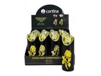 świeca z różą led znicz 15 cm   47001