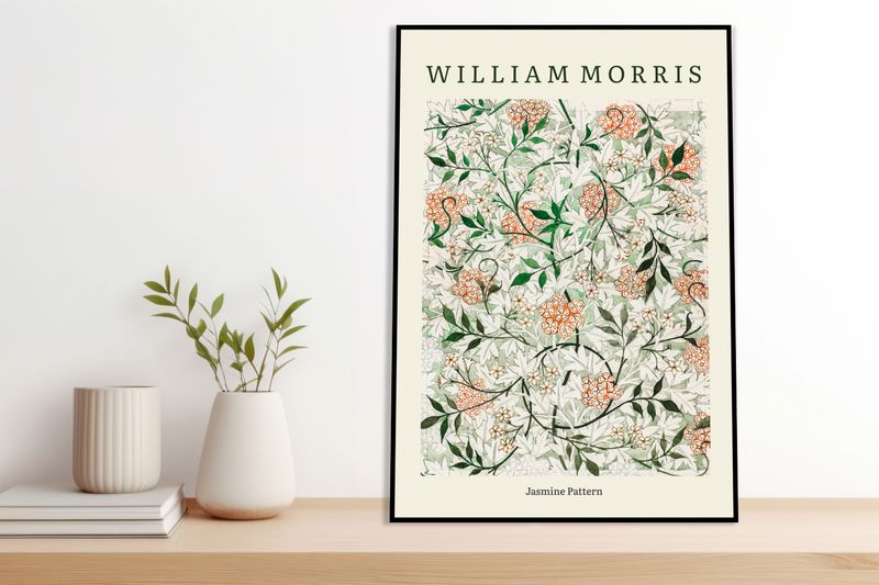 Obraz 40x60cm Design Jasmine Pattern, Morris Vintage do Salonu zdjęcie 4