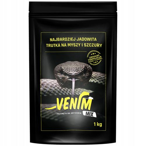 Venim MIX 1kg - najbardziej jadowita trutka na myszy i szczury na Arena.pl