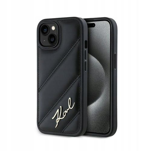 Etui do iPhone 15 / 14 / 13 Karl Lagerfeld Diagonal Quilted Script Case na Arena.pl