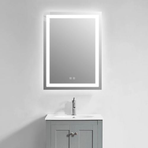 LUSTRO ŁAZIENKOWE 60x80 cm LED , ANTY FOG  Przełączniki dotykowee na Arena.pl