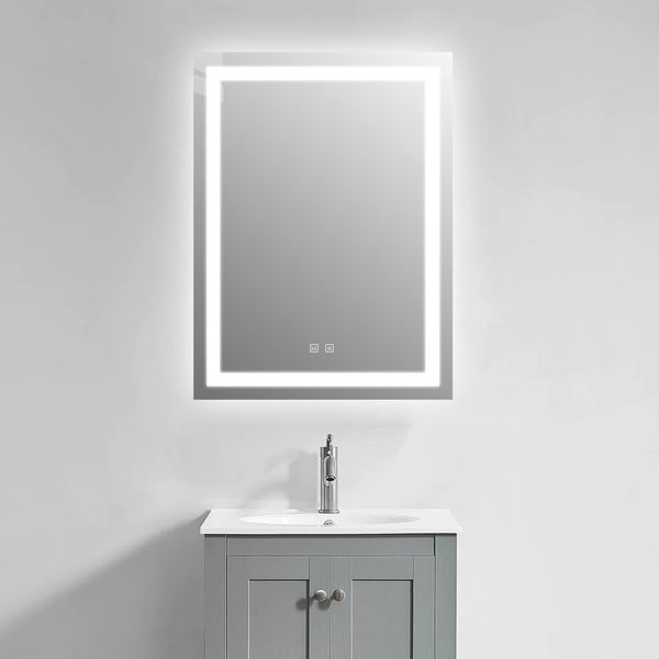 LUSTRO ŁAZIENKOWE 60x80 cm LED , ANTY FOG Przełączniki dotykowee zdjęcie 4