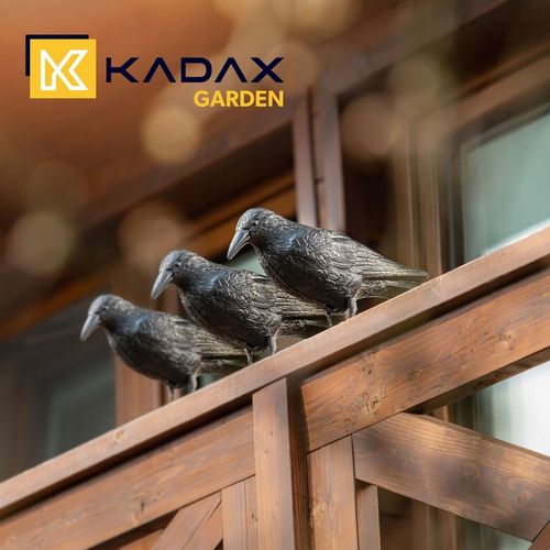 DUŻY KRUK ODSTRASZACZ PTAKÓW GOŁĘBI SZPAKÓW PTAKI NA BALKON CZARNY 3 na Arena.pl