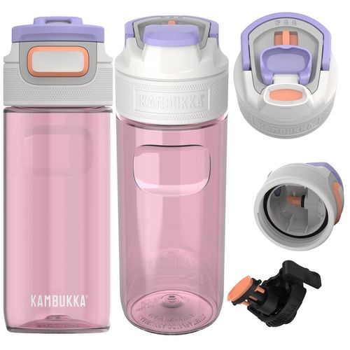 Butelka na wodę Kambukka Elton Barely Blush - Różowa 500 ml na Arena.pl