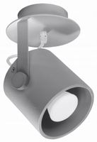 Spot LAROSA 1 Szary GU10 40W | Sollux Lighting - Reflektorki i Spoty
