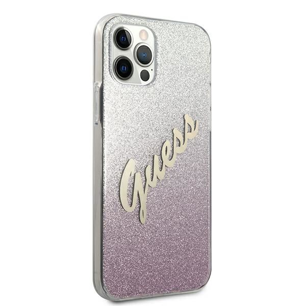 Etui Guess do iPhone 12, iPhone 12 Pro, Różowy zdjęcie 4