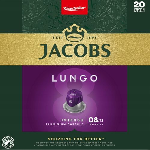 KAWA NESPRESSO JACOBS LUNGO INTENSO 100 kapsułek na Arena.pl